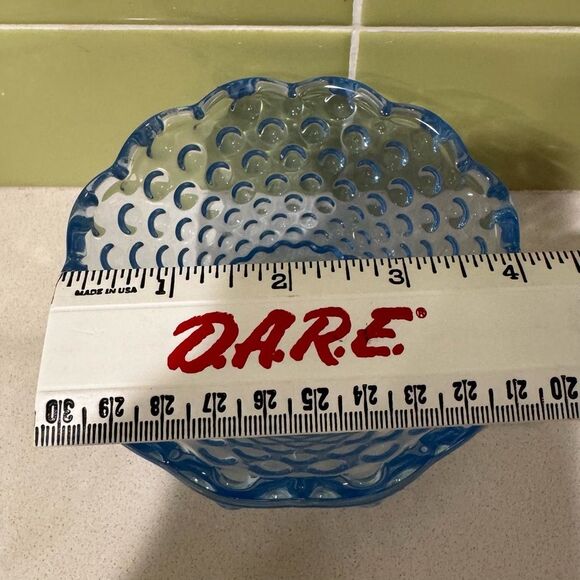 Vintage Emily’s Attic Blue by Gorham Crystal – Pair of Votive Candle Holders - Picture 9 of 9